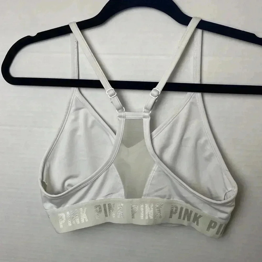 Pink Racerback light impact Sports Bra - Picture 2 of 7